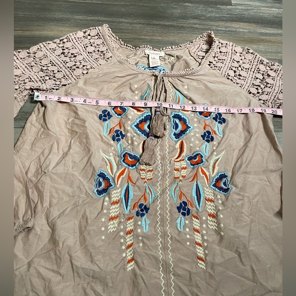 Sundance Womens Beautiful Silk Blend Top- Medium - Picture 6 of 8